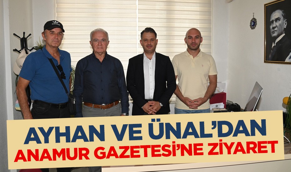 Ayhan ve Ünal'dan Anamur Gazetesi'ne ziyaret